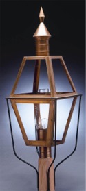 19th Century- Boston post Oil, Bi-level Glass, Spider Post mounted